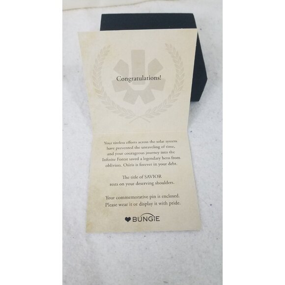 Destiny 2 - Savior Title Seal Pin - Bungie Rewards - RARE RETIRED new in box - Picture 2 of 7